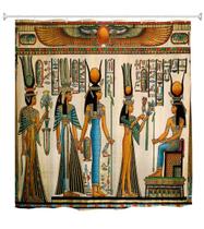 Cortina de chuveiro Goodbath Egyptian Queen Afro Theme 180x180cm
