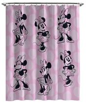 Cortina de chuveiro Jay Franco Disney Minnie Mouse Kids Blush Pink Cortina de chuveiro Jay Franco Disney Minnie Mouse Kids Blush Pink