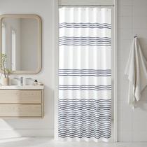 Cortina de chuveiro jinchan Melody Azul Marinho/Branco 90x180cm Cortina de chuveiro jinchan Melody Azul Marinho/Branco 90x180cm