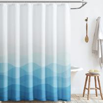 Cortina de chuveiro jinchan Ombre Blue Ocean Wave 180x180cm Cortina de chuveiro jinchan Ombre Blue Ocean Wave 180x180cm