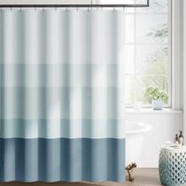 Cortina de chuveiro jinchan Ombre Ocean Blue Impermeável 180x180cm Cortina de chuveiro jinchan Ombre Ocean Blue Impermeável 180x180cm