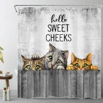 Cortina de chuveiro LB Hello Sweet Cheeks Farmhouse 180x180cm Cortina de chuveiro LB Hello Sweet Cheeks Farmhouse 180x180cm