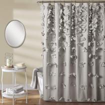 Cortina de chuveiro Lush Decor Riley Light Grey 180x180cm