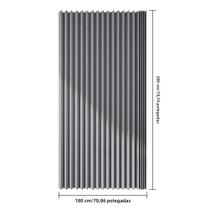 Cortina De Chuveiro Magnética Grande Dobrável Impermeável 1.8x2m Com 14 Ganchos Divisória De
