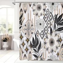 Cortina de chuveiro Mito Villa Boho Floral Rustic Vintage 180x180cm Cortina de chuveiro Mito Villa Boho Floral Rustic Vintage 180x180cm
