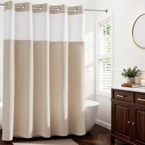 Cortina de chuveiro River Dream com textura de linho 180 x 188 cm