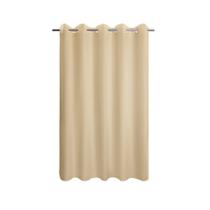 Cortina de chuveiro River Dream em tecido impermeável bege 180x188cm Cortina de chuveiro River Dream em tecido impermeável bege 180x188cm
