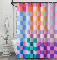 Cortina de chuveiro RoomTalks Retro Checkered Extra Long 180 cm