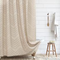 Cortina de chuveiro Siiluminisoy Boho Farmhouse Bege 180x180cm Cortina de chuveiro Siiluminisoy Boho Farmhouse Bege 180x180cm