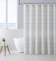 Cortina de chuveiro Tommy Bahama Tidal Stripe Bege 180x180cm