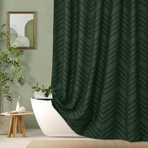 Cortina de chuveiro TURKIO Tecido Verde Escuro 180x180cm Cortina de chuveiro TURKIO Tecido Verde Escuro 180x180cm