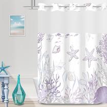 Cortina de chuveiro TWLSNCD 180x213cm Nautical Ocean Design