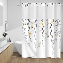 Cortina de chuveiro WITHLOC sem gancho com forro de encaixe 180x188cm Cortina de chuveiro WITHLOC sem gancho com forro de encaixe 180x188cm