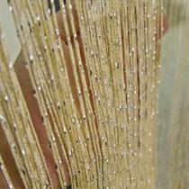 Cortina De Corda Luxo Brilhante Decorativa