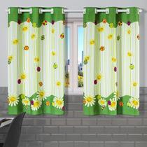 Cortina de Cozinha 2,20m x 1,30m Estampada Decorativa para Janela Alta Resolução