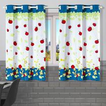 Cortina de Cozinha 2,20m x 1,30m Oxford Estampada Decorativa para Janela Alta Resolução