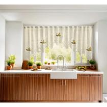 Cortina De Cozinha Cascata Renda 3,00 X1,00m Coffee Interlar