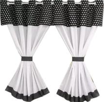 Cortina de cozinha com bando 2,00l x 1,50a