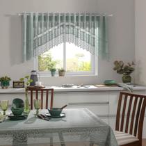 Cortina de Cozinha em Cascata de Renda Color 3m x 1m - Interlar
