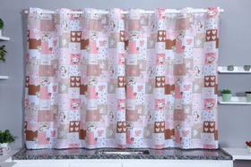 Cortina de Cozinha Oxford Estampas Divertidas 2,00x1,40m Cozinha Decorada
