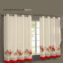 Cortina De Cozinha Para Varão Simples Mimo 2,20M X 1,30m Cortina De Cozinha Para Varão Simples Mimo 2,20M X 1,30m