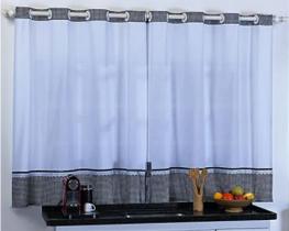 Cortina De Cozinha Para Varão Simples Pronta Entrega