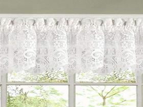 Cortina de Cozinha Valance Sweet Home Collection Hopewell - Branca Cortina de Cozinha Valance Sweet Home Collection Hopewell - Branca