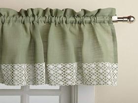Cortina de Cozinha Valance Sweet Home Collection Salem Sage