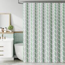 Cortina de Ducha Jinchan Impermeable Chevron 178x183 cm con Ganchos Cortina de Ducha Jinchan Impermeable Chevron 178x183 cm con Ganchos
