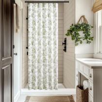 Cortina de Ducha Jinchan Vintage Floral Impermeable 91x183 cm Cortina de Ducha Jinchan Vintage Floral Impermeable 91x183 cm