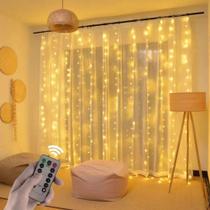 Cortina De Fio De Fada 300 Leds (Entrada Usb) 3X3M Cortina De Fio De Fada 300 Leds (Entrada Usb) 3X3M