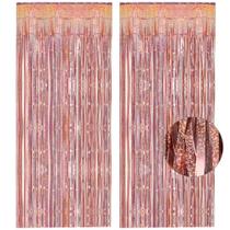 Cortina de Fita Tinsel Rose Gold GREATRIL - 2 Pacotes para Festa Cortina de Fita Tinsel Rose Gold GREATRIL - 2 Pacotes para Festa