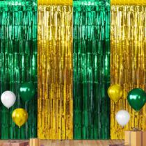 Cortina de franja, decorações de fundo, pacote com 3, 1 m x 2 m para festa