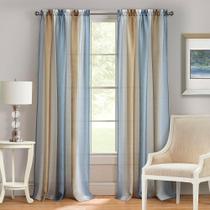 Cortina de janela Achim Spectrum Rod Pocket 127x160cm Prateada e Ouro