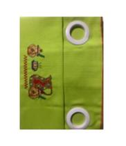 Cortina De Janela De Cozinha Anny 1,75M X 1,43M Verde 100% Poliéster