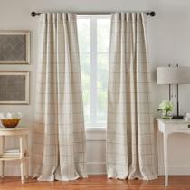 Cortina de janela Elrene Home Fashions Brighton Blackout Linen Cortina de janela Elrene Home Fashions Brighton Blackout Linen