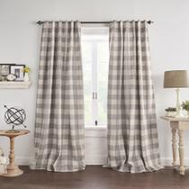 Cortina de janela Elrene Home Fashions Farmhouse Living Grey