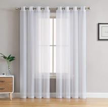 Cortina de janela HLC.ME com filtragem de luz de voile semi transparente 54x144cm