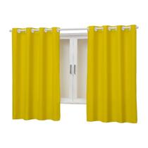 Cortina de Janela Tecido Grosso OXFORD 2,50M x 1,40M para Sala Quarto e Escritório Cores Vivas