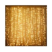 Cortina de Led Luz Branco Quente 144 LEDS 127V