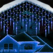 Cortina de LED para Decoração de Natal - 3m, Luzes de Corda com Design de Sincelo