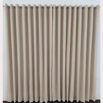 cortina de luxo voil linho com forro microfibra quarto Sala Porta Janela 4,00x2,60