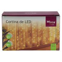 Cortina de Luz 300 Leds Fio Decoração Fada Cordão Iluminação Cor Eventos Branco Cobre Bivolt - Wincy Cortina de Luz 300 Leds Fio Decoração Fada Cordão Iluminação Cor Eventos Branco Cobre Bivolt - Wincy