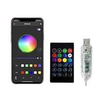 Cortina De Luz LED RGBIC Com Controle Remoto USB E APP Bluetooth Para Decoração De Ambientes Cortina De Luz LED RGBIC Com Controle Remoto USB E APP Bluetooth Para Decoração De Ambientes