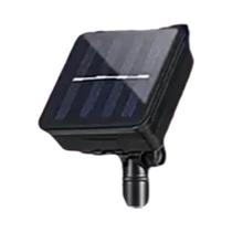 Cortina De Luz Solar Externa 3x3M Com 300 LEDs E 8 Modos Para Decoração De Halloween E Natal