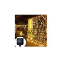 Cortina de luz solar Fairy de 3x2m, iluminação externa branca quente Cortina de luz solar Fairy de 3x2m, iluminação externa branca quente