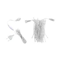 Cortina De Luzes LED De 40M Com Efeito Cascata E Controle Remoto Para Decoração Externa De Natal,