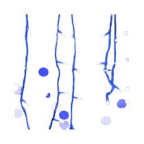 Cortina De Luzes LED De Natal Para Exterior 5M Cordão De Gelo Para Decoração De Jardim, Beirais,