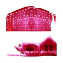 Cortina De Luzes LED De Natal Para Exterior, Luzes De Gelo 220V, Decorações De Inverno Para Casa E
