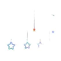 Cortina De Luzes LED Estrela 3.5M Com 138 LEDs Para Decoração De Natal, Casa, Quarto, Janela, Festa Cortina De Luzes LED Estrela 3.5M Com 138 LEDs Para Decoração De Natal, Casa, Quarto, Janela, Festa